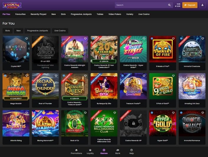 Zodiac Casino Review